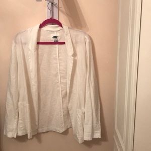White Linen Blazer